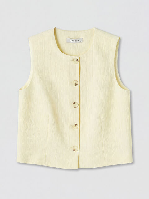 LCW Vision Dokulu Kadın Klasik Yelek