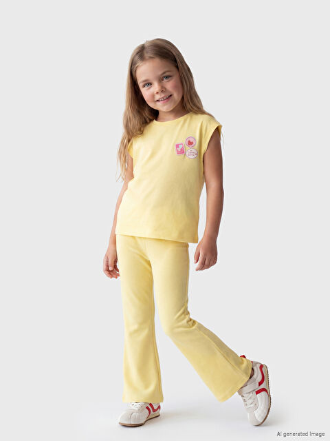 LCW Kids Baskılı Kız Çocuk Takım