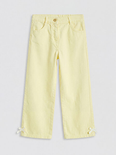 LCW Kids Regular Fit Kız Çocuk Gabardin Pantolon