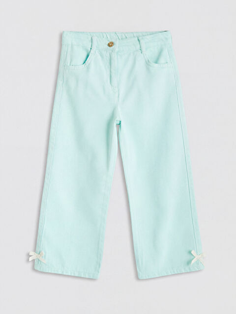 LCW Kids Regular Fit Kız Çocuk Gabardin Pantolon