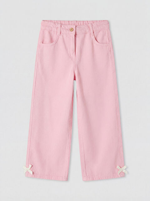 LCW Kids Regular Fit Kız Çocuk Gabardin Pantolon
