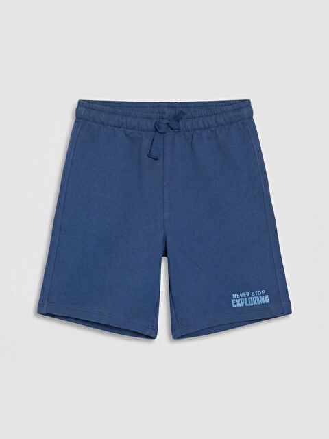 LCW Kids Beli Lastikli Erkek Çocuk Baskılı Şort