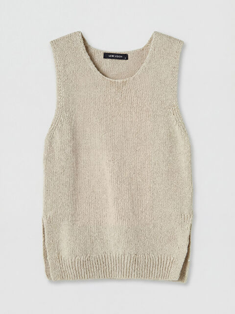 LCW Vision Bisiklet Yaka Kadın Triko Atlet