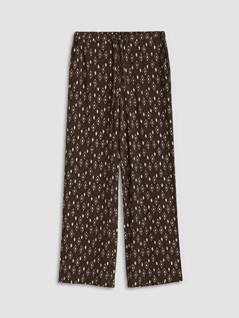 LCW Vision Beli Lastikli Desenli Kadın Pantolon
