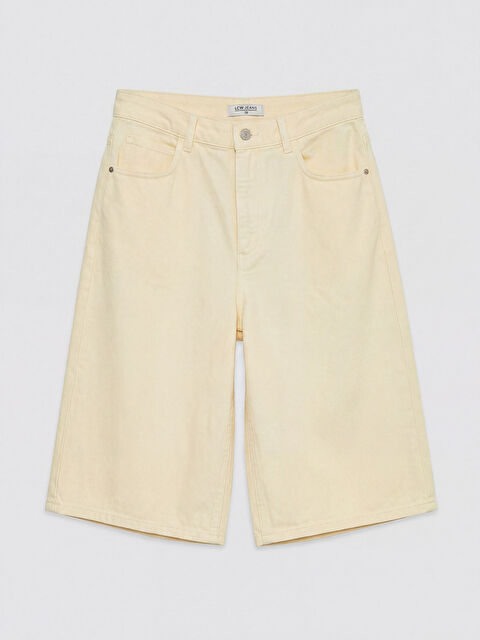 LCW Jeans Bermuda Fit Kadın Jean Şortolon