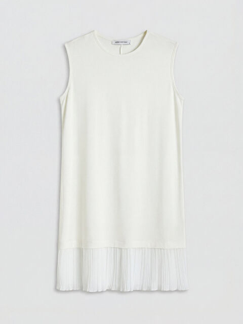 LCW EVERYDAY Bisiklet Yaka Pileli Kadın Tunik