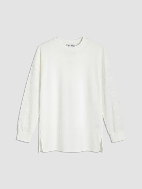 LCW EVERYDAY Свитшот-туника оверсайз для женщин Soft Touch