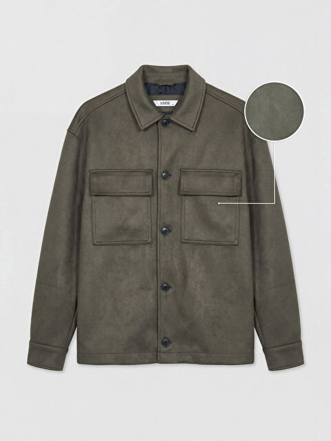 XSIDE Rahat Kalıp Gömlek Yaka Erkek Mont