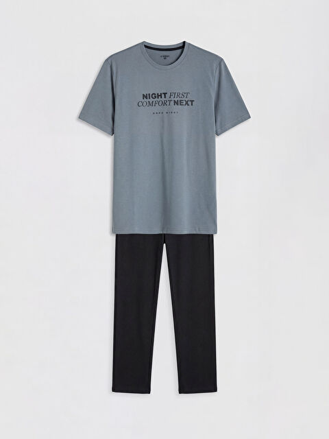 LC WAIKIKI Regular Fit Baskılı Erkek Pijama Takımı