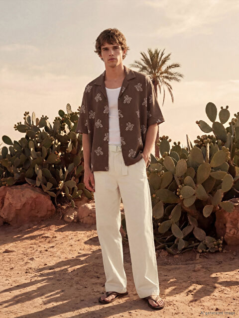 LC WAIKIKI Regular Fit Kemerli Erkek Pantolon