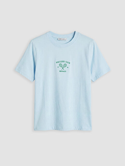 LCW Vision Monaco Nakışlı Kadın Tişört