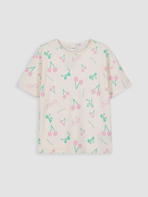 LCW Kids Baskılı Kız Çocuk Pijama Üst