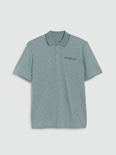 LCWAIKIKI Classic Polo Yaka Desenli Erkek Tişört