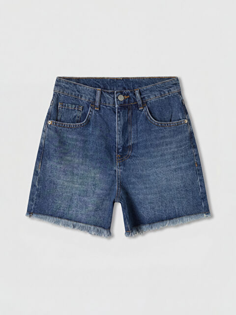 LCW Jeans Yüksek Bel Kadın Jean Şort