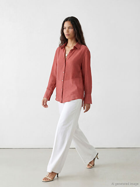 LCW Modest Regular Fit Kadın Gömlek