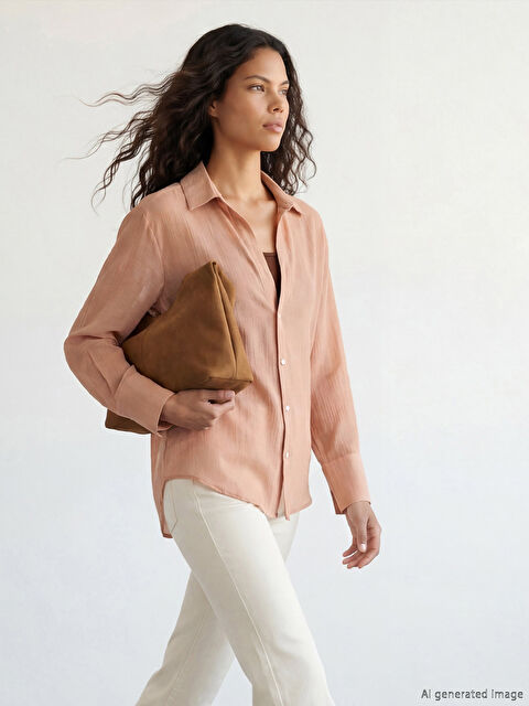 LCW Modest Regular Fit Kadın Gömlek