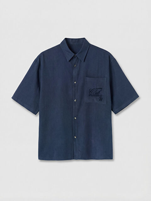 XSIDE Loose Fit Nakışlı Erkek Gömlek