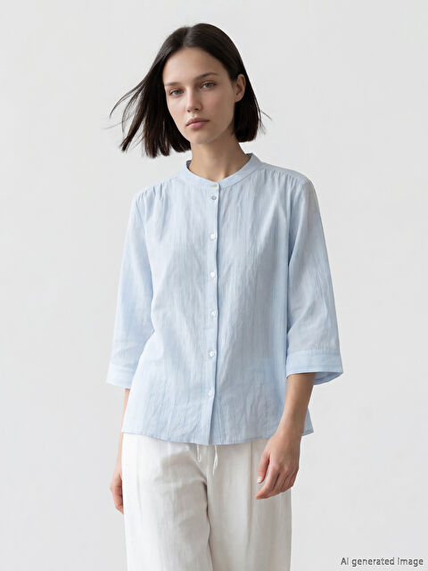 LCW Comfort Hakim Yaka Dokulu Kadın Gömlek