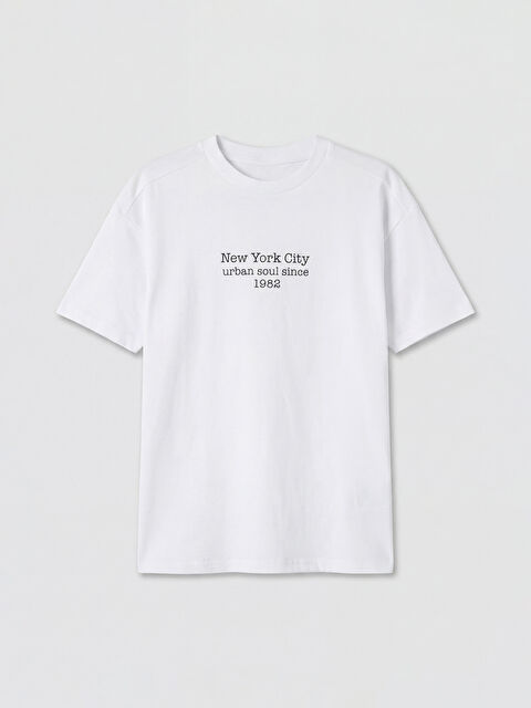 LCW Kids New York Baskılı Erkek Çocuk Tişört