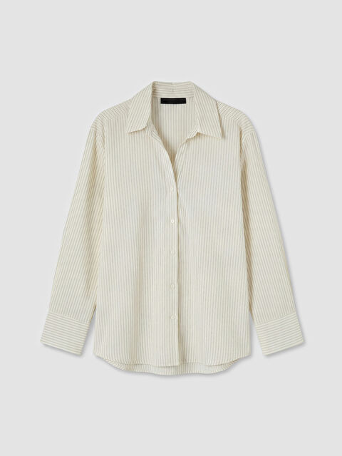 LCWAIKIKI Classic Çizgili Kadın Gömlek