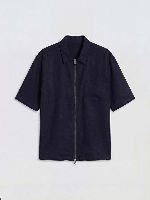 LCW Vision Regular Fit Fermuarlı Erkek Gömlek