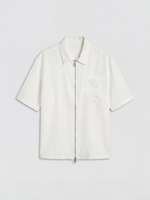 LCW Vision Regular Fit Fermuarlı Erkek Gömlek