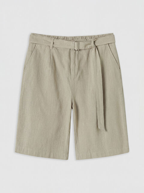 LCW Vision Regular Fit Kemerli Erkek Şort