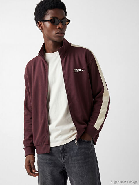 XSIDE Regular Fit Dik Yaka Erkek Fermuarlı Sweatshirt