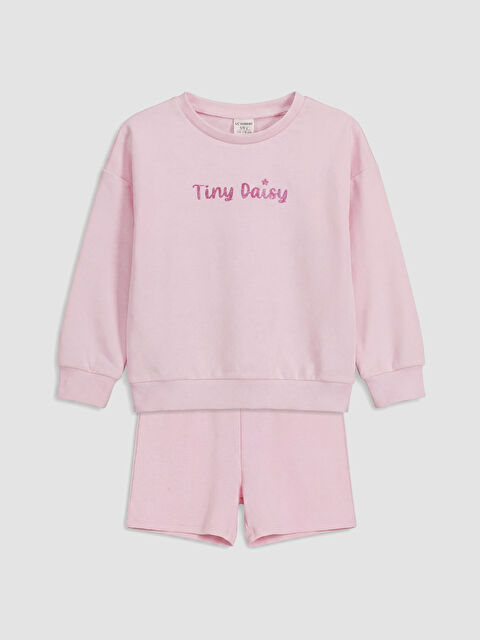 LCW Kids Baskılı Kız Çocuk Takım