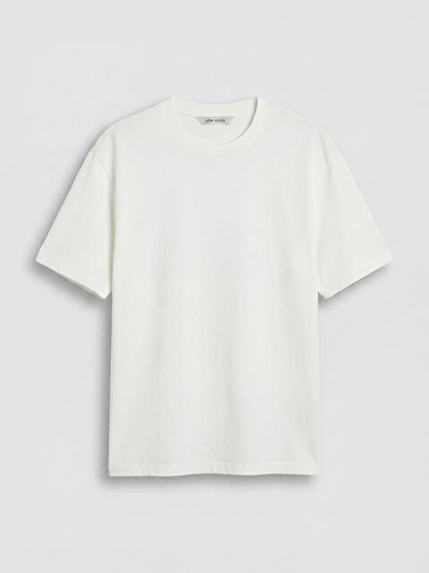 LCW Vision Bisiklet Yaka Relaxed Fit Erkek Tişört