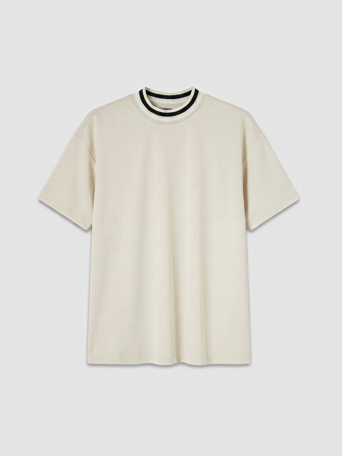 LCW Modest Bisiklet Yaka Soft Touch Kadın Tişört