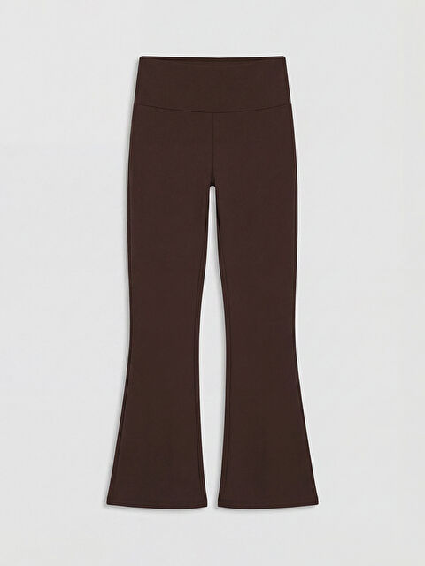 KOOR SPORT Beli Lastikli Ispanyol Paça Kadın Spor Tayt