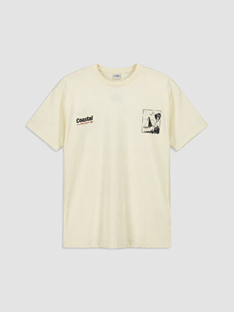 LCW Kids Bisiklet Yaka Baskılı Erkek Çocuk Tişört