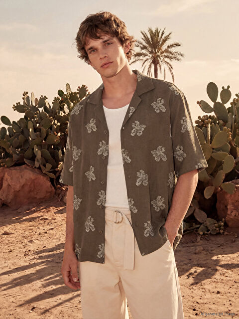 LCW Vision Regular Fit Desenli Erkek Gömlek