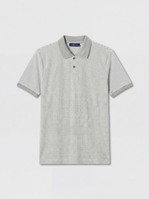 LCWAIKIKI Classic Polo Yaka Çizgili Erkek Tişört