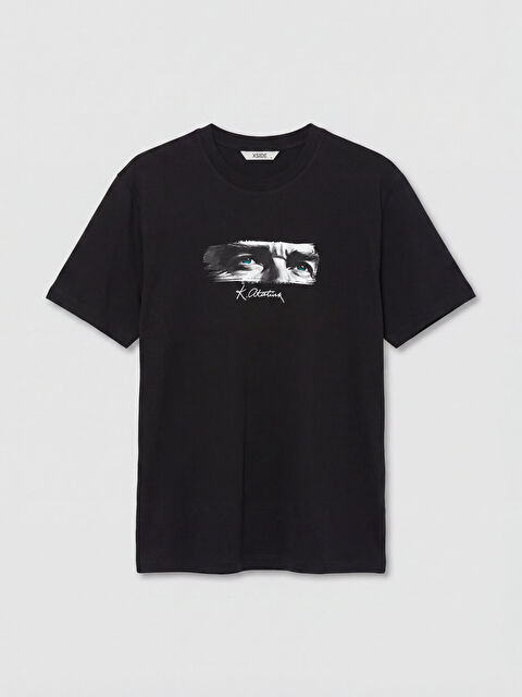 XSIDE Bisiklet Yaka Atatürk Baskılı Erkek Tişört