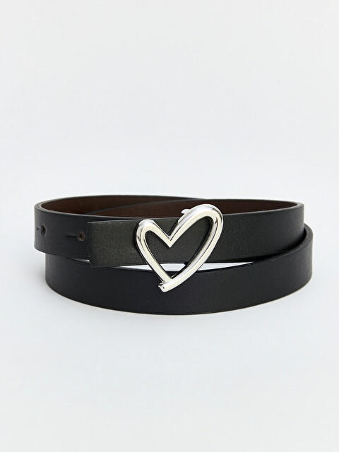 アクセサリー Flare Buckle Double Wrist(TCWB-006) LCW ACCESSORIES Girl BLACK Belt - S6QO03Z1-CVL - LC Waikiki