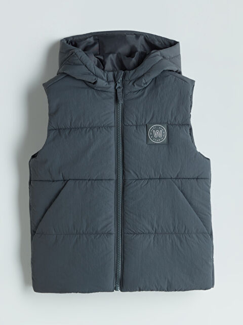 LCW Kids Kapüşonlu Erkek Çocuk Şişme Yelek - S60173Z1-HGL