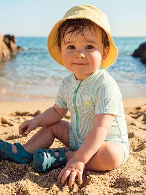 LCW STEPS Hook and Loop Baby Boys' Beach Sandal