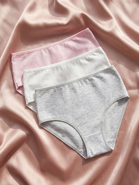 LCW DREAM Yüksek Bel Klasik Külot 3'lü - S60264Z8-FFB