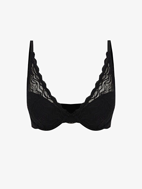 LCW DREAM Balenli Dolgusuz Dantelli Tişört Sütyen - S60284Z8-CVL