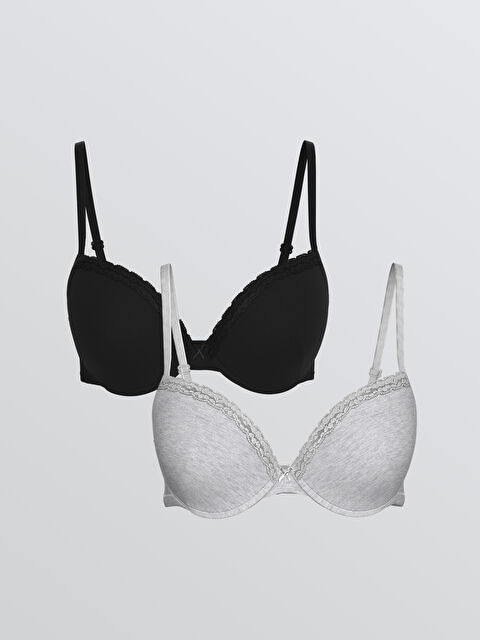 LCW DREAM Balenli Dolgusuz Tişört Sütyen 2'li - S60300Z8-CVL