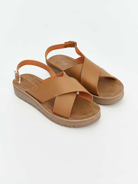 LCW STEPS Çapraz Bantlı Kadın Sandalet - S60344Z8-CXS