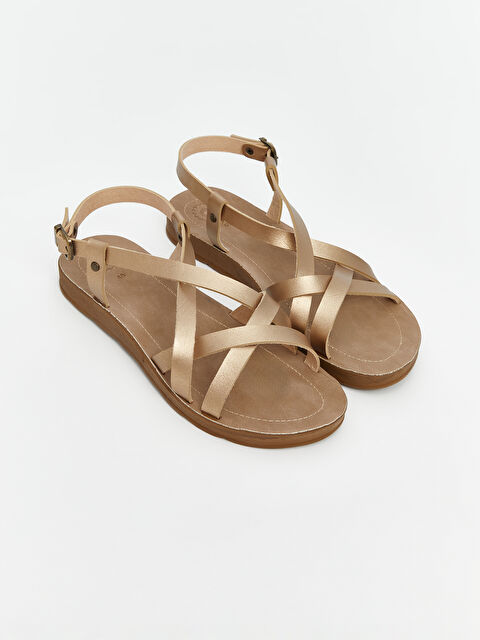 LCW STEPS Çapraz Bantlı Kadın Sandalet - S60345Z8-GHW