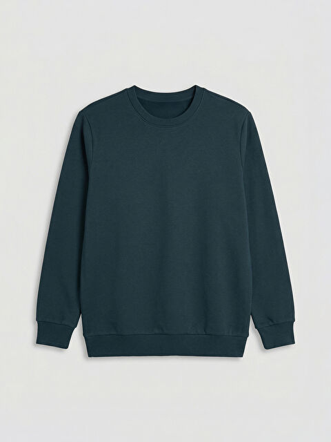 LCWAIKIKI Classic Bisiklet Yaka Erkek Kalın Sweatshirt - S60351Z8-SL6