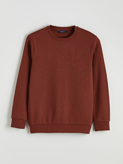 LCWAIKIKI Classic Bisiklet Yaka Erkek Kalın Sweatshirt - S60351Z8-YJW