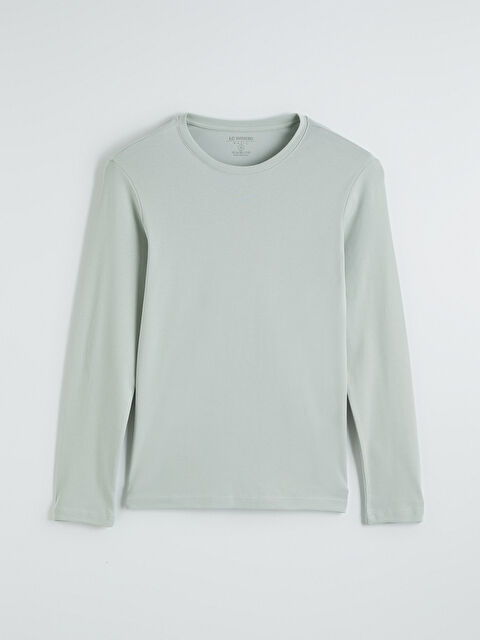 LCWAIKIKI Classic Bisiklet Yaka Uzun Kollu Erkek Tişört - S60359Z8-FLL