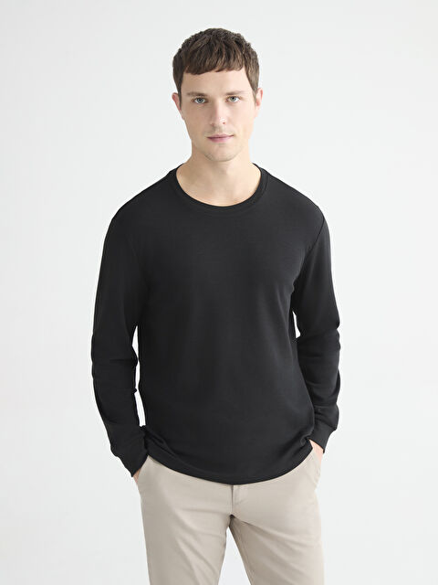 LC WAIKIKI Crew Neck Long Sleeve Men's T-Shirt - S60360Z8-CVL