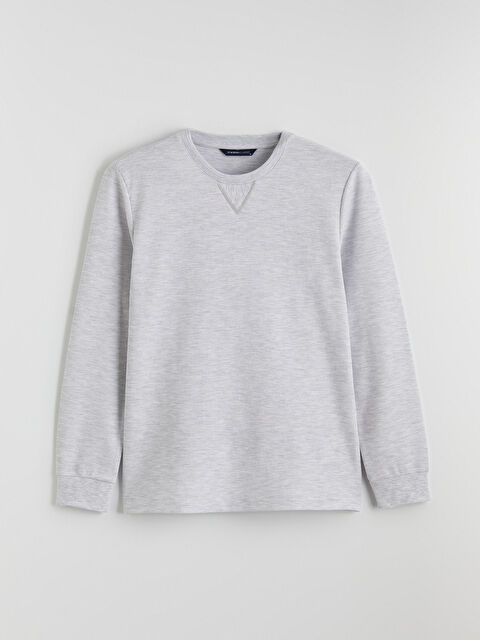 LCWAIKIKI Classic Bisiklet Yaka Erkek Sweatshirt - S60382Z8-DFL