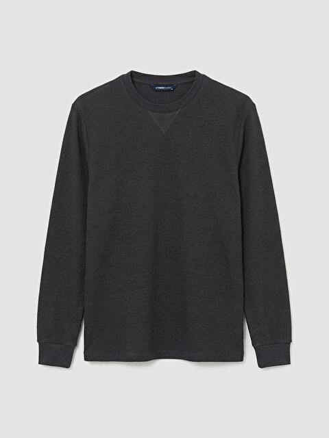 LCWAIKIKI Classic Bisiklet Yaka Erkek Sweatshirt - S60382Z8-ZCE